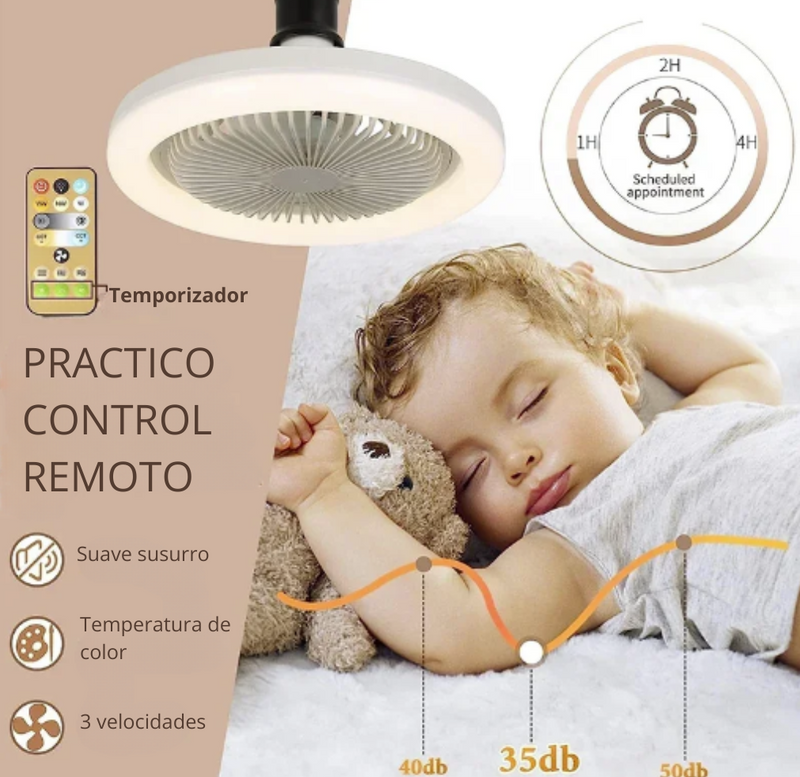 FOCO CON VENTILADOR