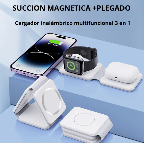 CARGADOR MAGNETICO 3 EN 1